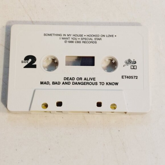 Dead or Alive ~ Mad, Bad, And Dangerous To Know (cassette,1986) tested and works - Picture 3 of 3
